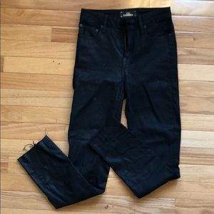 Aritzia x The Castings Metallic Black Jeans